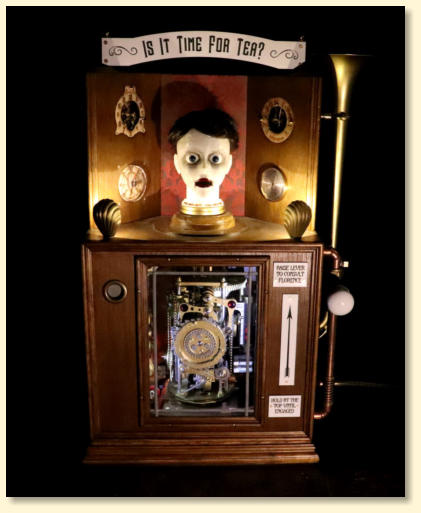 Florence the automaton waiting to tell you if it is time for tea