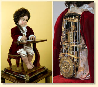 Jaquet Droz�s The Writer automaton (1774) that wrote words with a quill pen