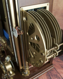 Weather scene gear system from steampunk barometer