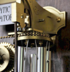 Chime mechanism from steampunk weather forecasting machine