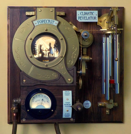 Climatic Revelator a steampunk weather forecasting machine
