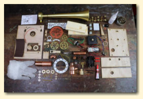 The kit's contents - lots of lovely parts!