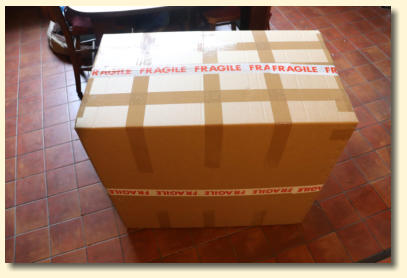 1) Move the box to a suitable location - take care as it weighs 12.6Kg