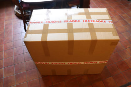 1) Move the box to a suitable location - take care as it weighs 12.6Kg