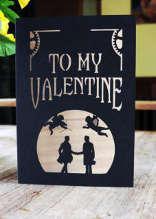Valentines his & his greetings card