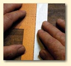 Make sure the ruler is carefully lined up