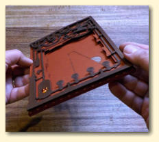 The pocket should now be rigid and keep its shape 