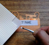 Use tweezers to pick off the foam pads