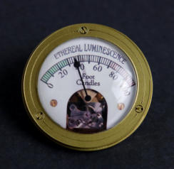 Ethereal Luminescence decorative steampunk gauge with mechanism