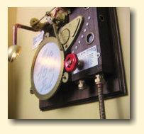 Gregorian Scribulator steampunk date writing machine with lamp